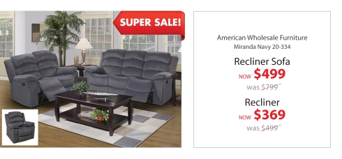 AWF recliner Sofa + Recliner